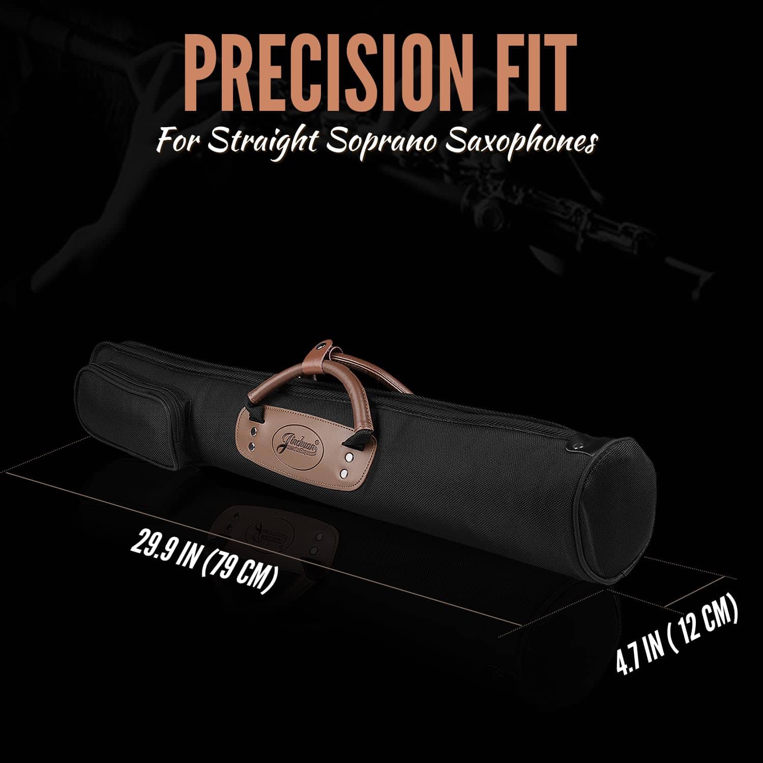 Estuche de saxofón soprano Flexzion, bolso para saxofón con - Imagen 9