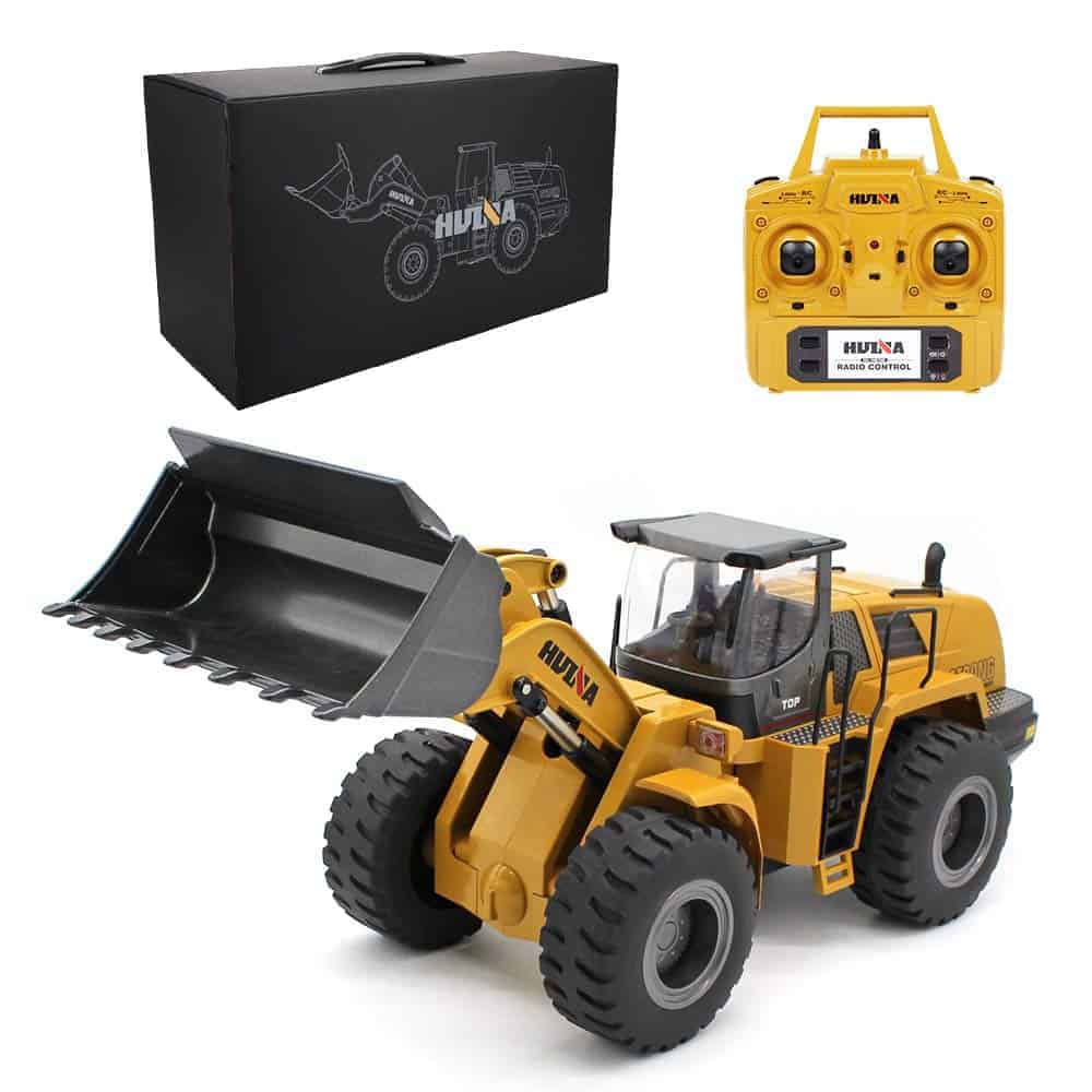 Ailejia 1/14 RC Wheel Loader 10 Channel Control Remoto