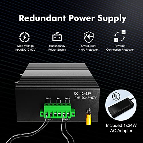 Switch de Red MokerLink de 5 Puertos Gigabit con Montaje - Imagen 5