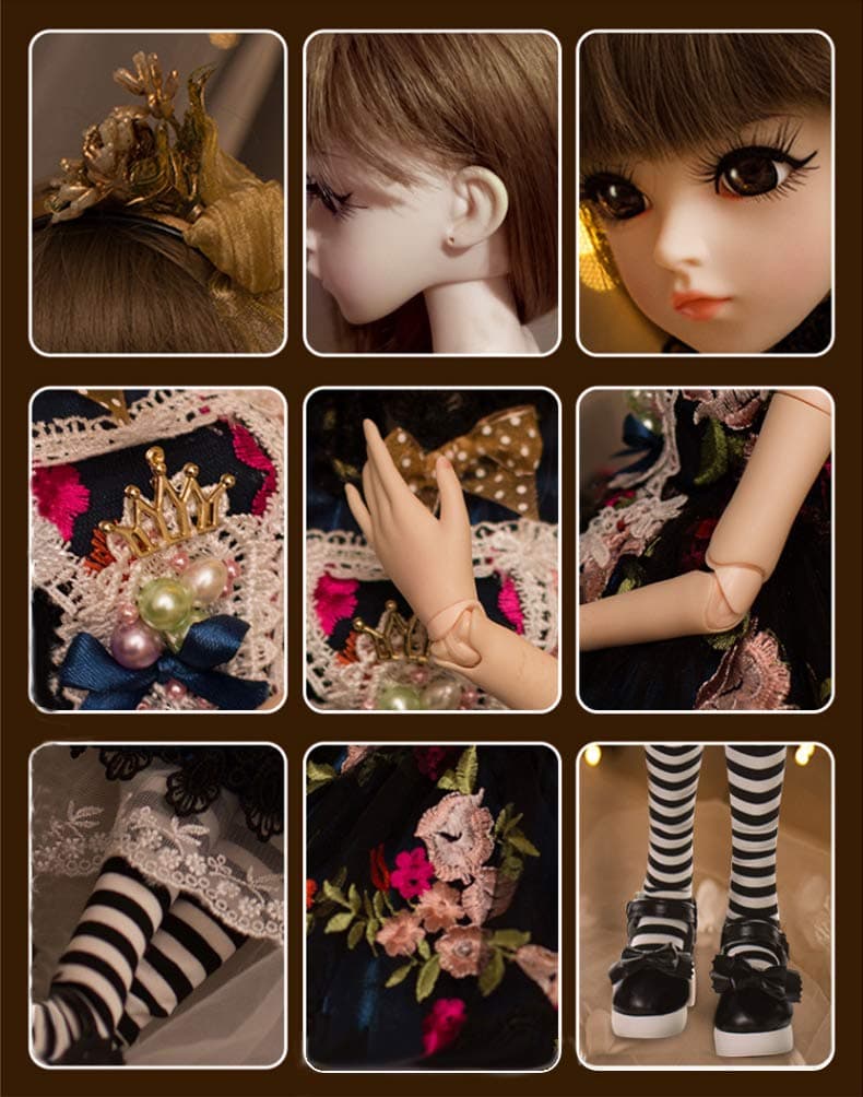 Muñeca BJD UCanaan, 1/3 SD 60 cm 18 Articulaciones Muñeca - Imagen 3