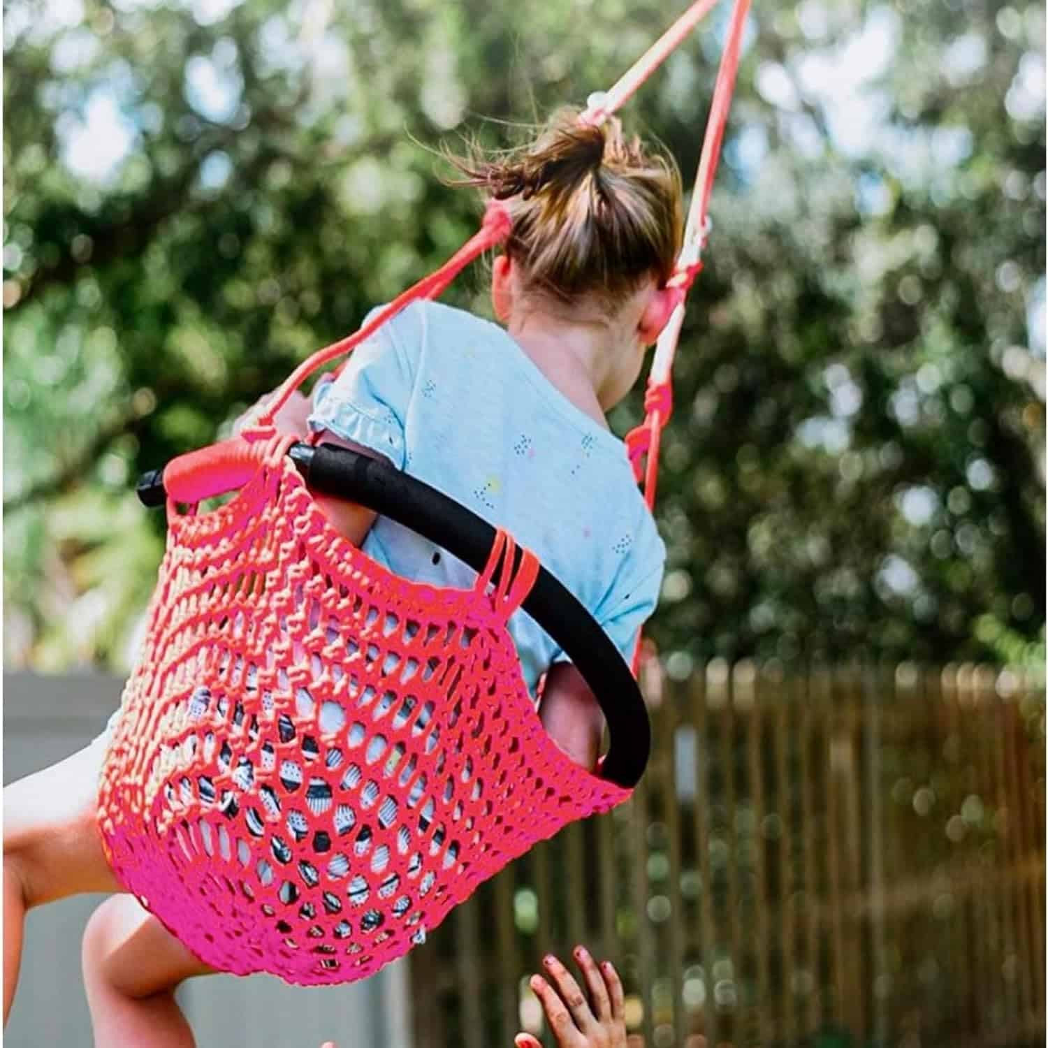 JKsmart Columpio para niños con cuerda resistente, seguro - Imagen 4