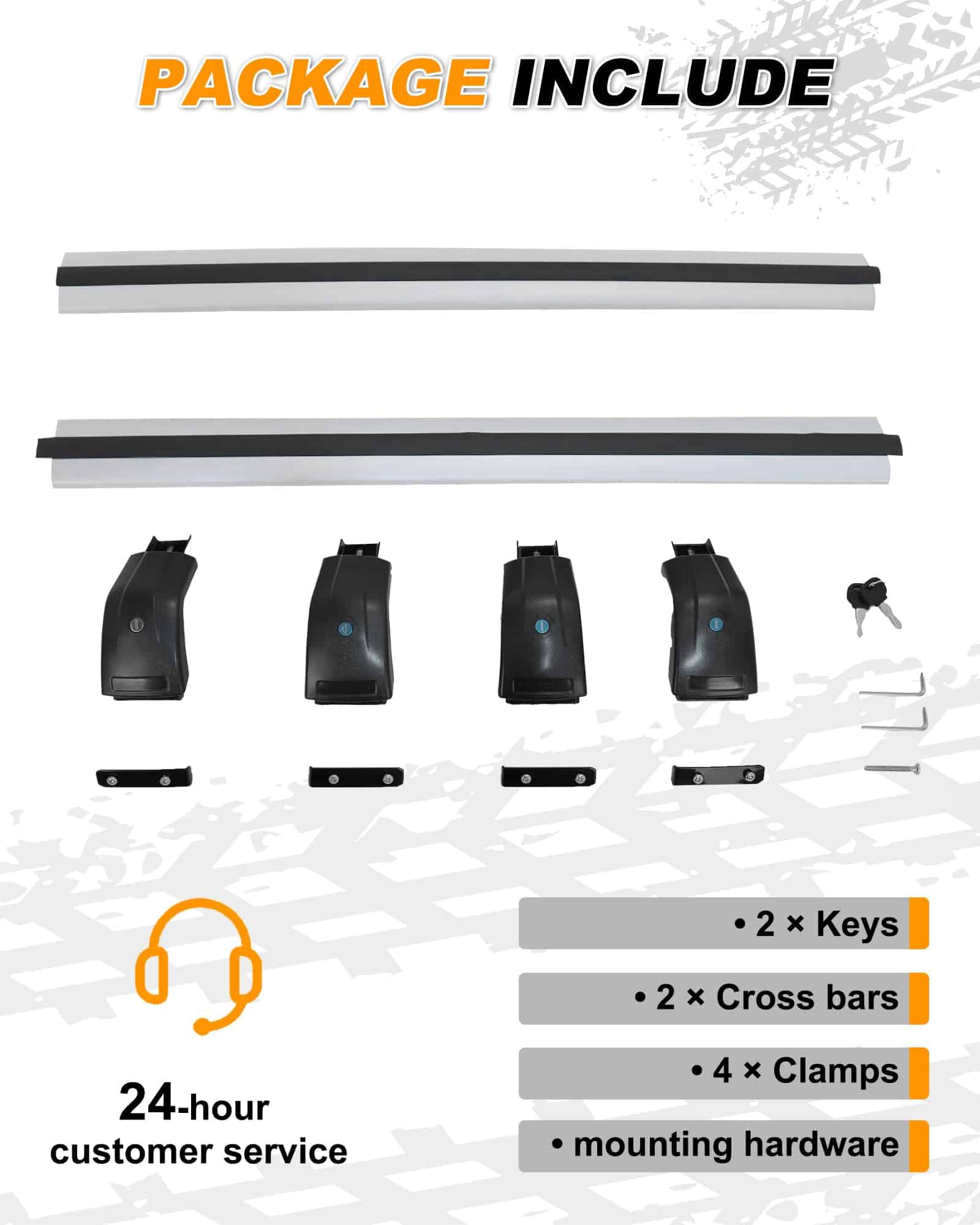 Barras Transversales Ajustables para Portaequipajes Fit for - Imagen 9