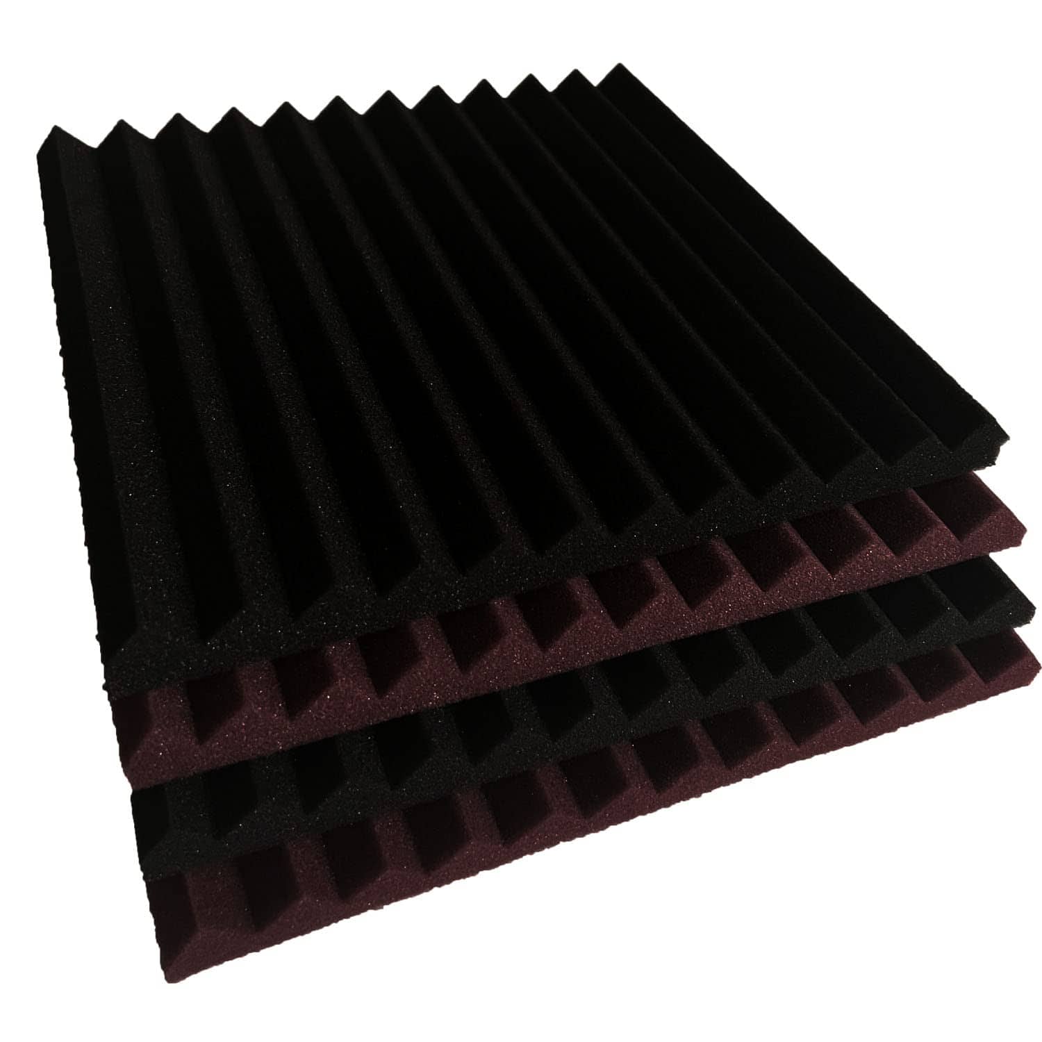 Panel de Espuma Acústica Absorbe Eco Burgundy/Black de 96 - Imagen 5