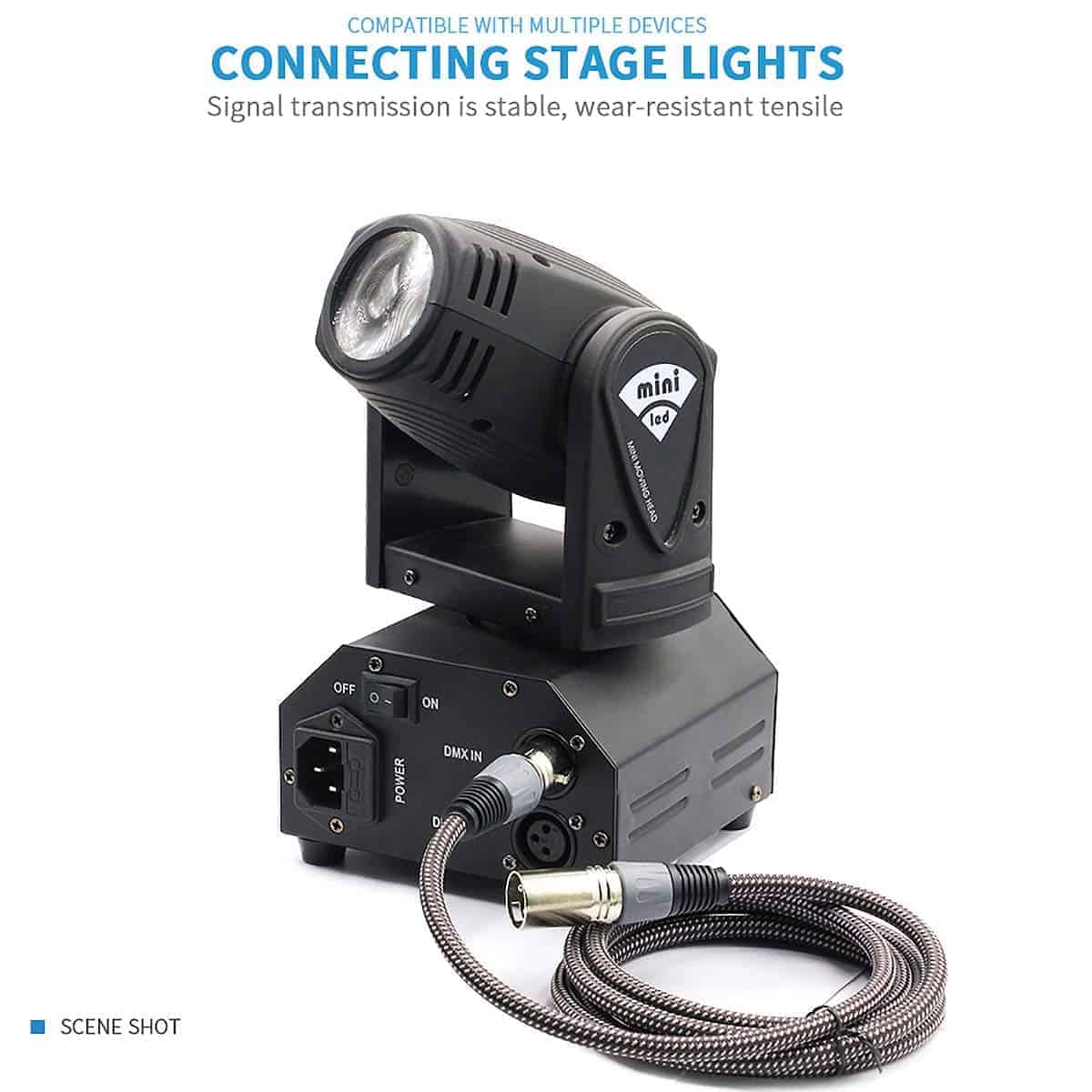 Cable XLR Híbrido Trenzado Resistente BIFALE - 25ft, 3Pin - Imagen 6