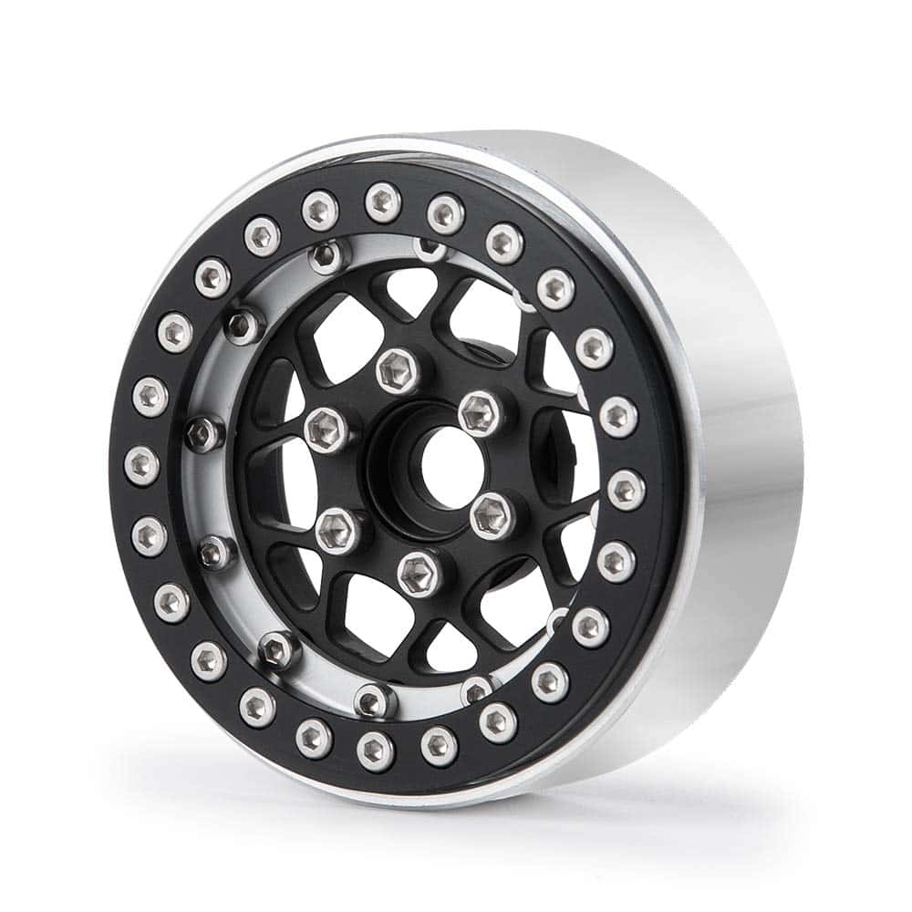 RCLIONS Llantas de Aluminio Metal 1.9 pulgadas RC Beadlock - Imagen 7