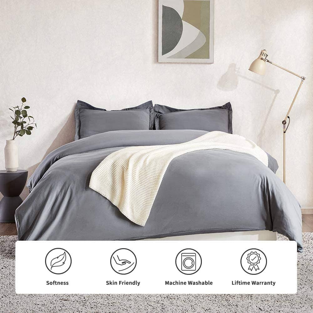 SLEEP ZONE Juego de Funda Nórdica Tamaño Queen con - Imagen 4