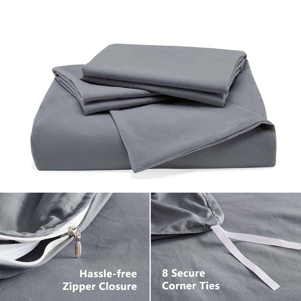 SLEEP ZONE Juego de Funda Nórdica Tamaño Queen con - Imagen 6