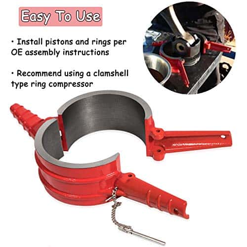7040 Piston Ring Compressor 5.4" Bore Kit For Cummins ISX, - Imagen 3