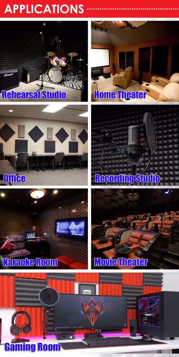 Panel de Espuma Acústica en Forma de Huevo Kaishengwei de - Imagen 7