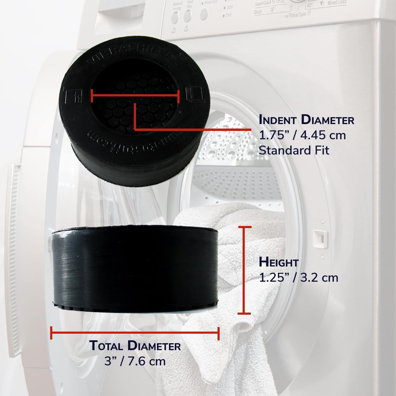 Almohadillas Antivibración para Lavadora con HexaGrip - - Imagen 8