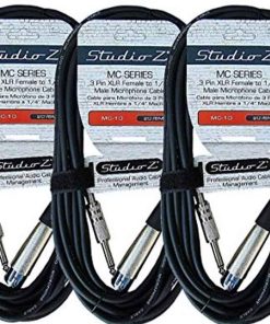 Cable de Micrófono Studio Z 20 ft Hembra XLR a Macho TS de