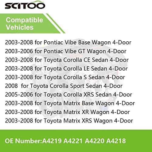 Conjunto de Monturas de Motor SCITOO 4PCS A4219 A4221 A4220 - Imagen 6