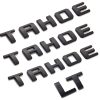 4x Emblemas de nombre TAHOE Plus LT de fábrica en negro de