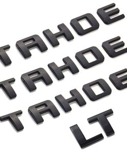4x Emblemas de nombre TAHOE Plus LT de fábrica en negro de
