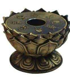 Soporte de exhibición de rueda de oración tibetana del buda