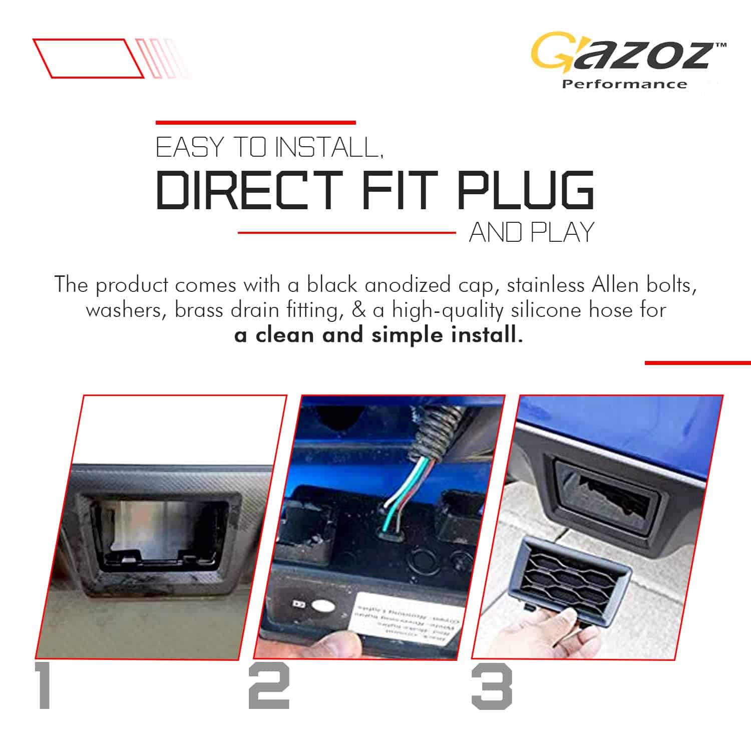 GAZOZ PERFORMANCE PNP+LED Brake Light For Subaru WRX STI - Imagen 5