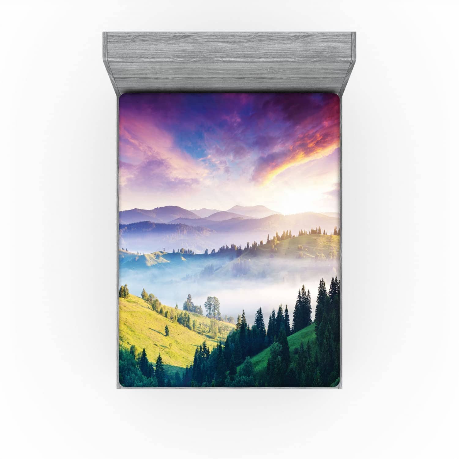 Sábana Ajustable Lunarable Europa Naturaleza, Majestuosas - Imagen 4