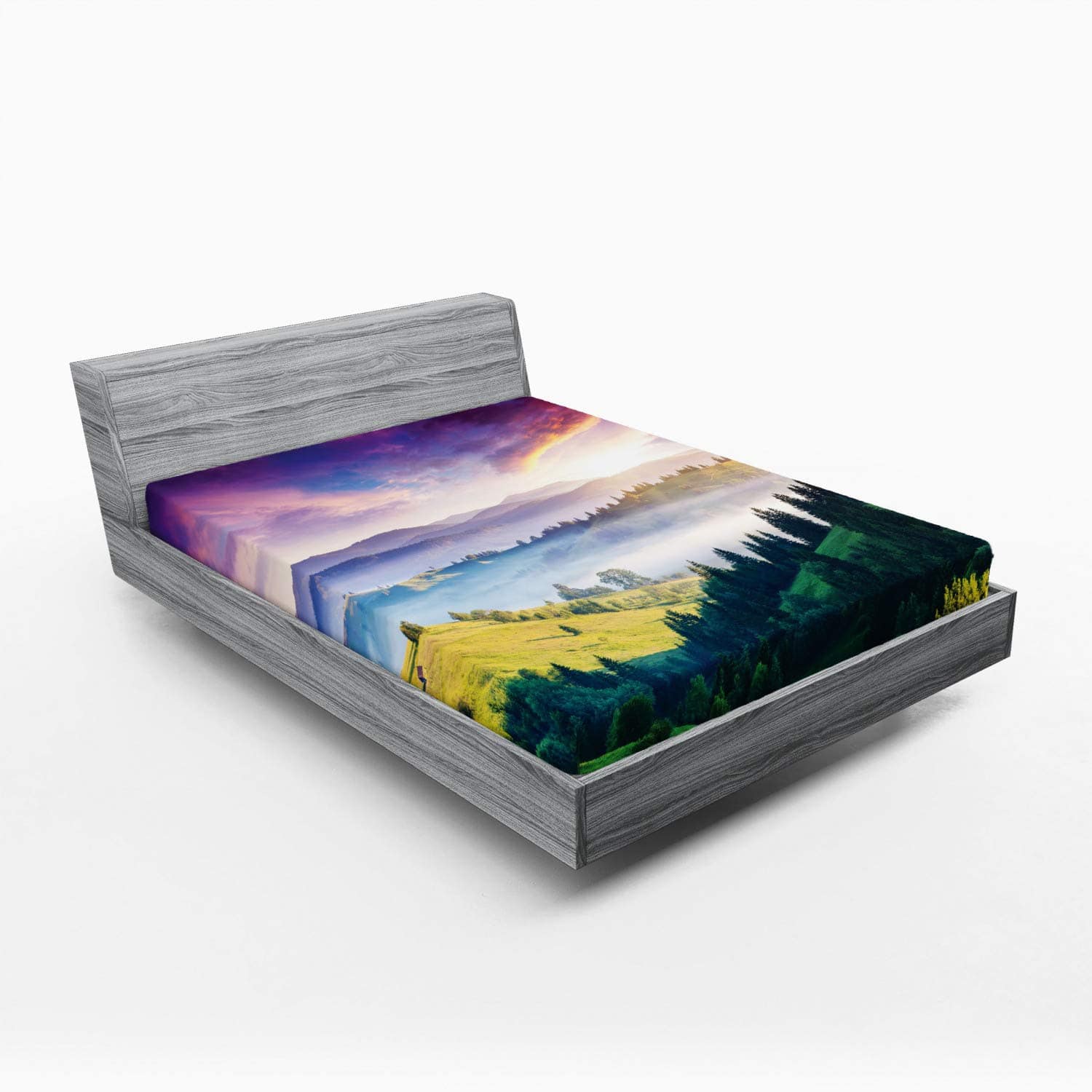 Sábana Ajustable Lunarable Europa Naturaleza, Majestuosas