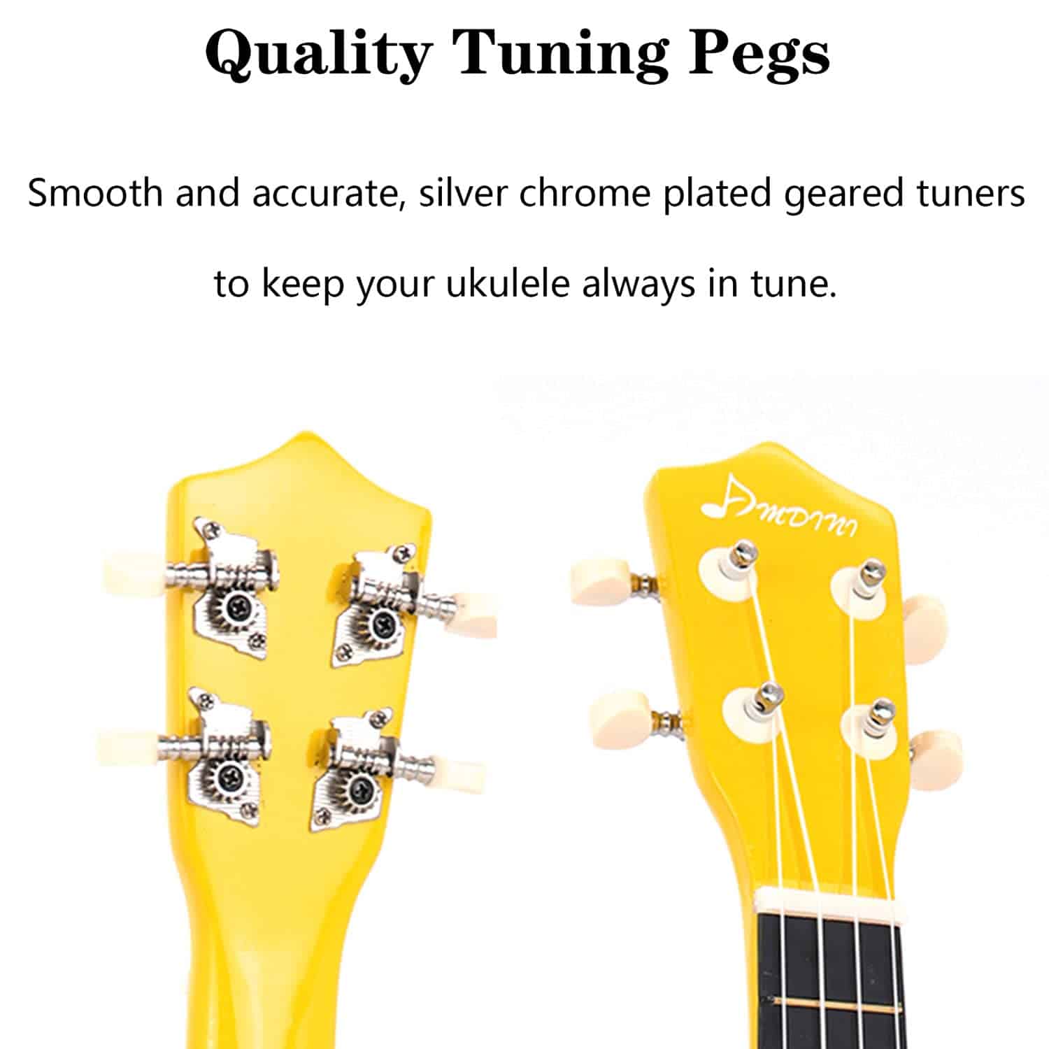 Ukulele Soprano Amdini de 21 pulgadas en madera de tilo con - Imagen 9