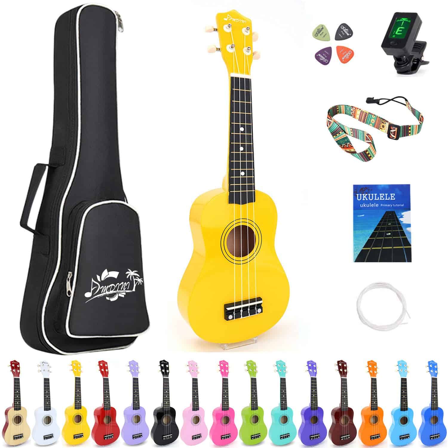 Ukulele Soprano Amdini de 21 pulgadas en madera de tilo con