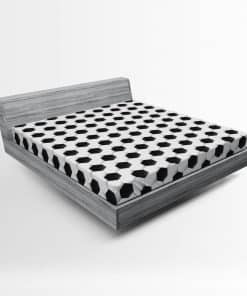 Lunarable Sports Sábana Ajustable, Balón de Fútbol Patrón