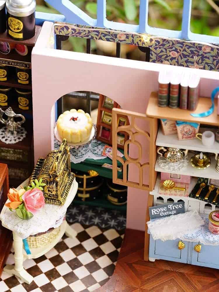Casa de muñecas en miniatura CUTEROOM con -Rosado - Imagen 4