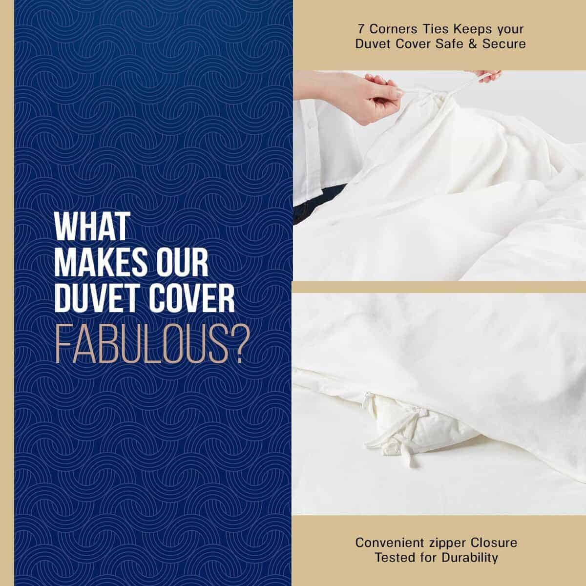 TEXAS LINEN CO. Funda de Edredón Extra Grande King, 1000 - Imagen 6