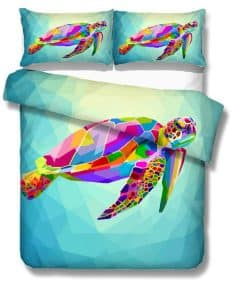 Juego de Ropa de Cama Niño/Niña Tortuga 3D Digital