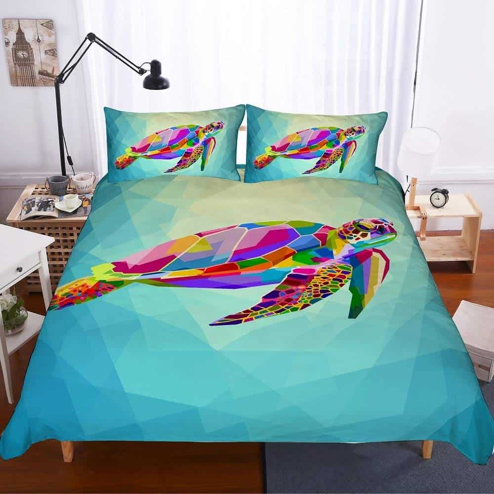 Juego de Ropa de Cama Niño/Niña Tortuga 3D Digital - Imagen 5