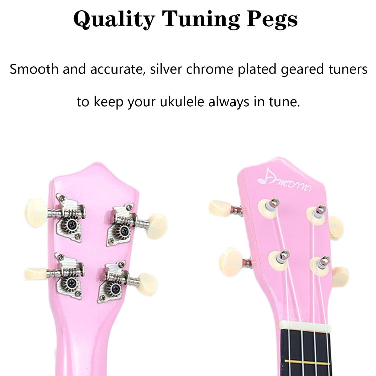 Ukelele Soprano Amdini de 21 pulgadas de madera de tilo - Imagen 9