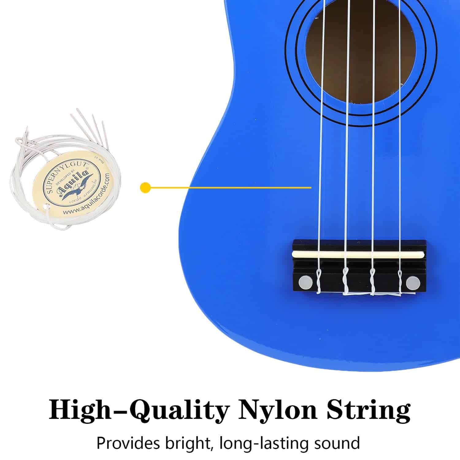 Ukulele Soprano Amdini de 21 pulgadas en Madera de Caoba - Imagen 5