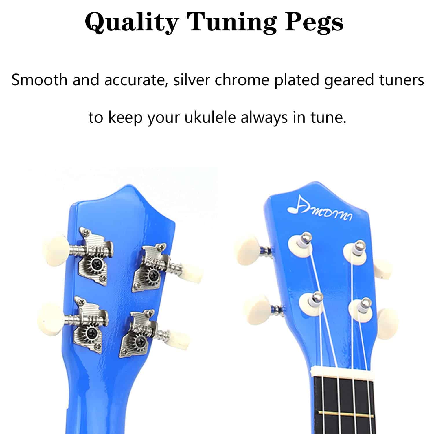 Ukulele Soprano Amdini de 21 pulgadas en Madera de Caoba - Imagen 9