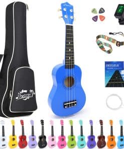 Ukulele Soprano Amdini de 21 pulgadas en Madera de Caoba