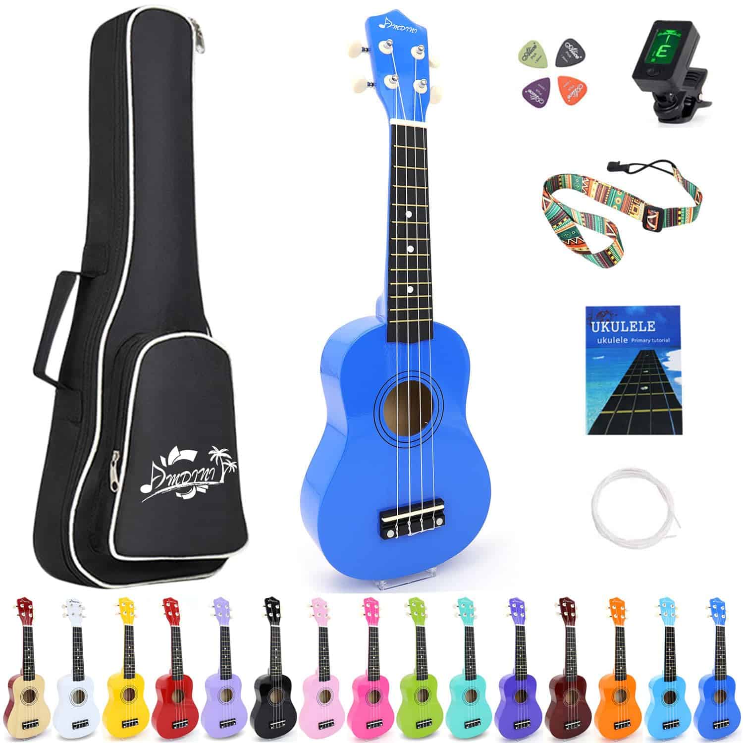 Ukulele Soprano Amdini de 21 pulgadas en Madera de Caoba