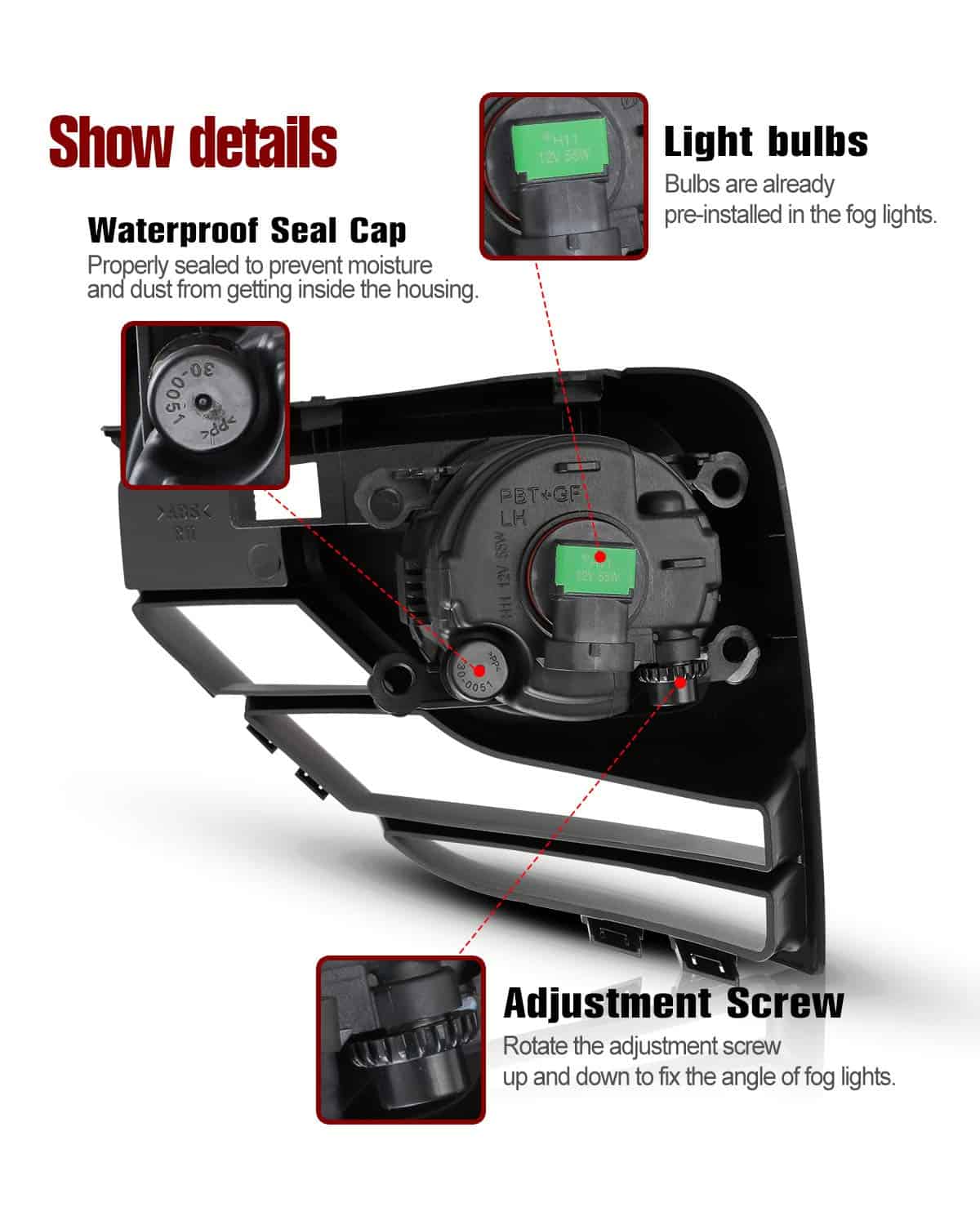 Conjunto de Luces Antiniebla AUTOWIKI Para Nissan - Imagen 5