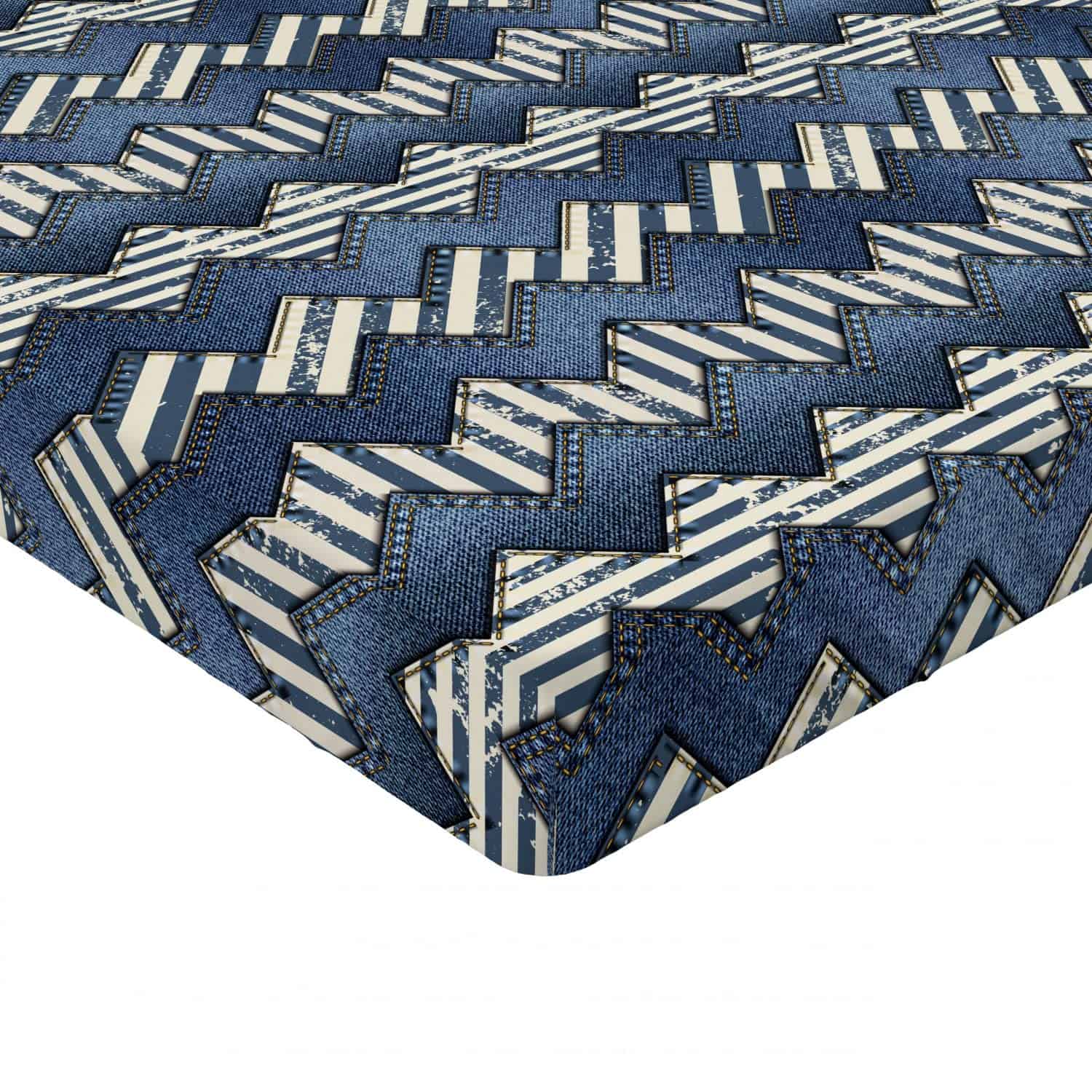 Lunarable Sábana Ajustable Náutica, Revestimiento de - Imagen 5