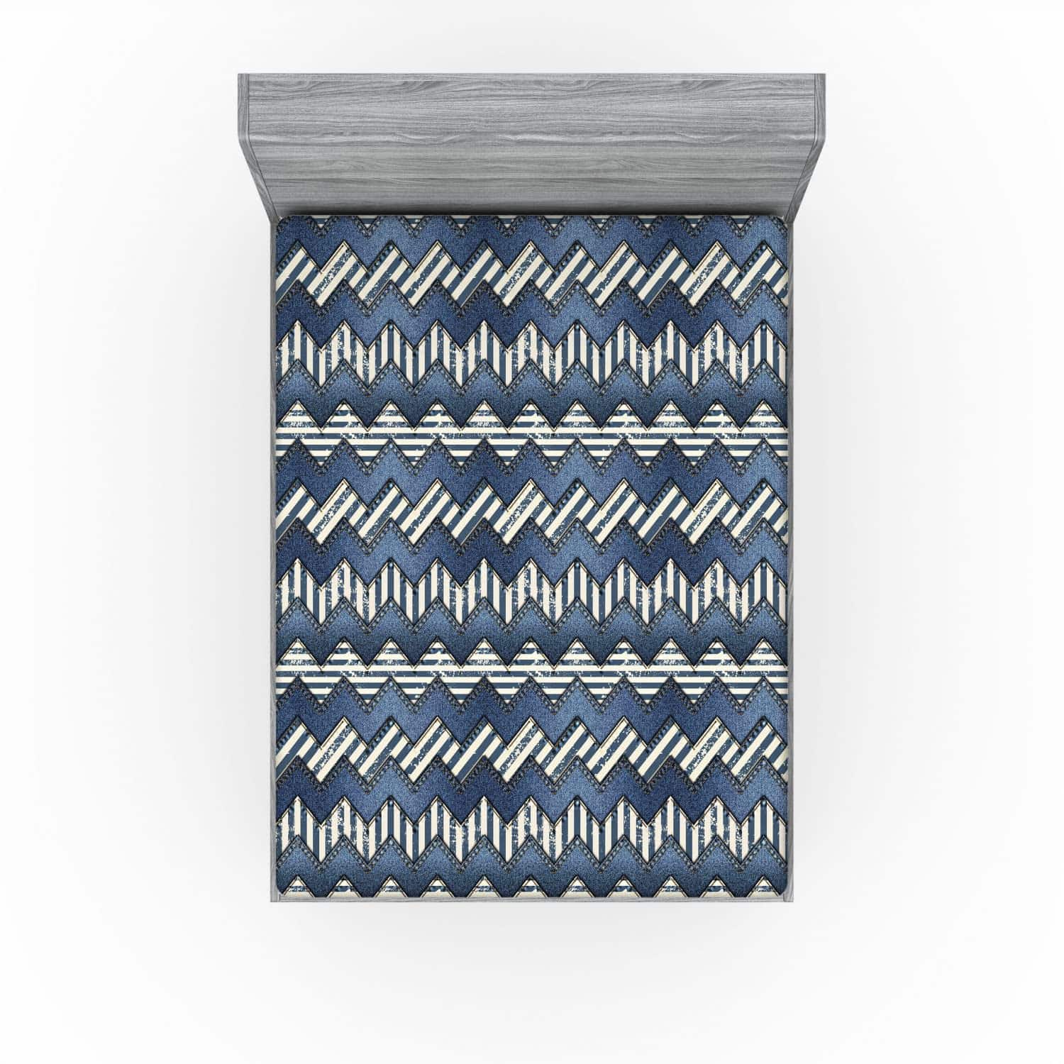 Lunarable Sábana Ajustable Náutica, Revestimiento de - Imagen 4