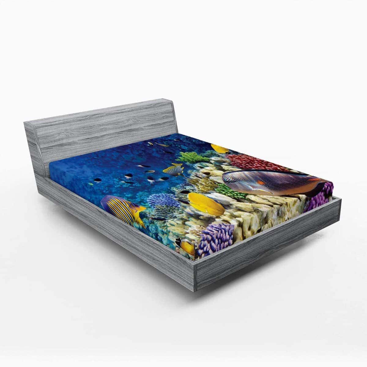 Sábana Ajustable Lunarable Ocean, Mundo Acuático Salvaje