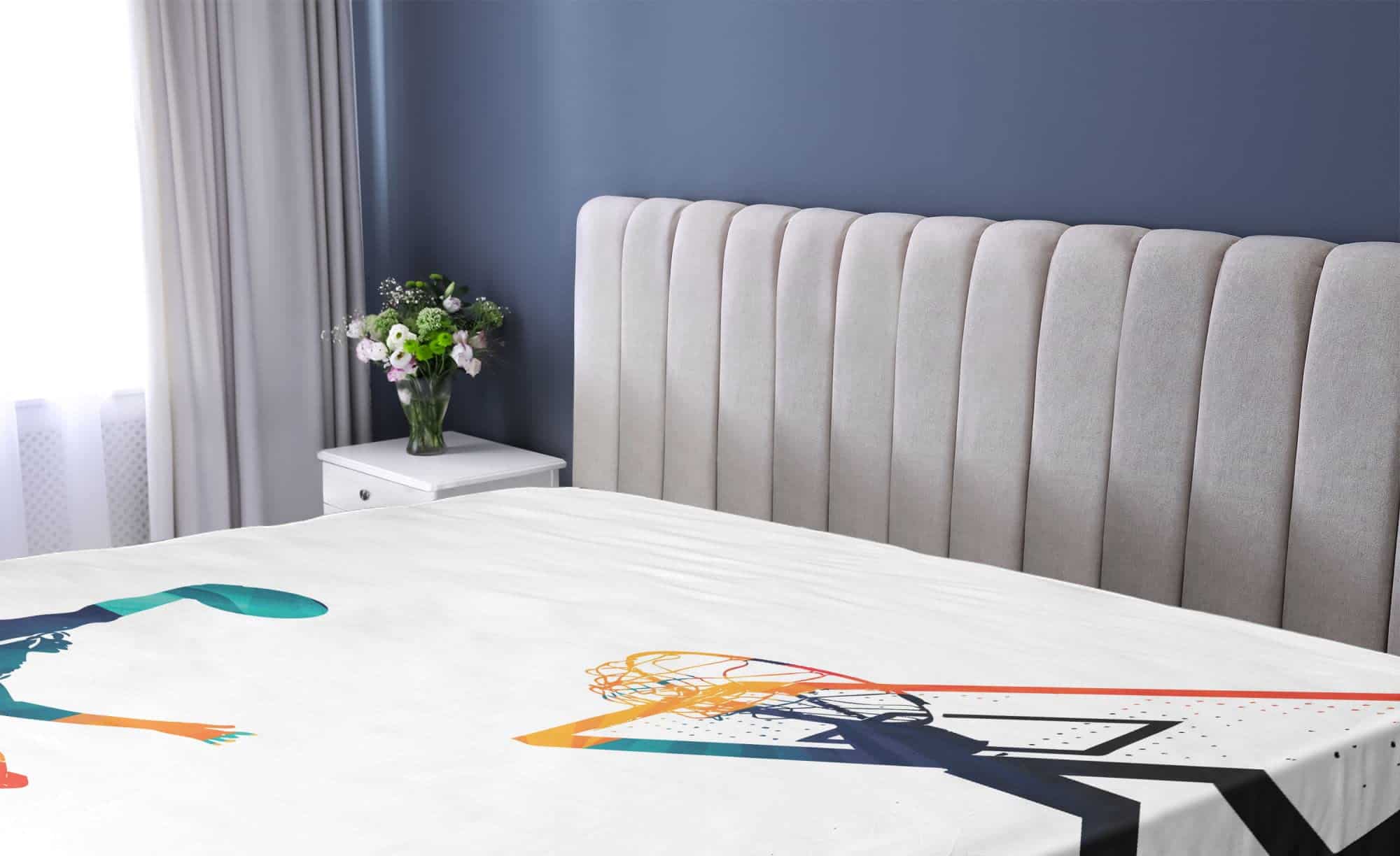 Sábana Ajustable Lunarable Sports, Arte de Silueta de Alto - Imagen 3