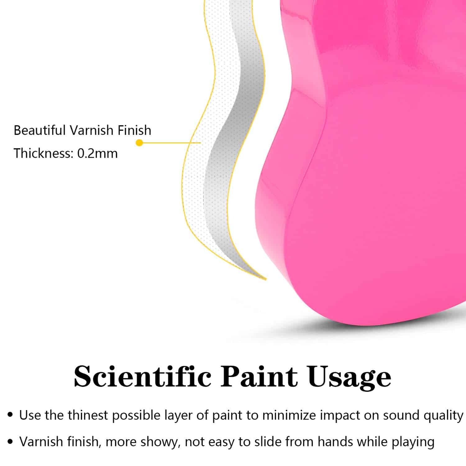 Ukulele Soprano Amdini 21 pulgadas de Madera de Tilo - Imagen 8