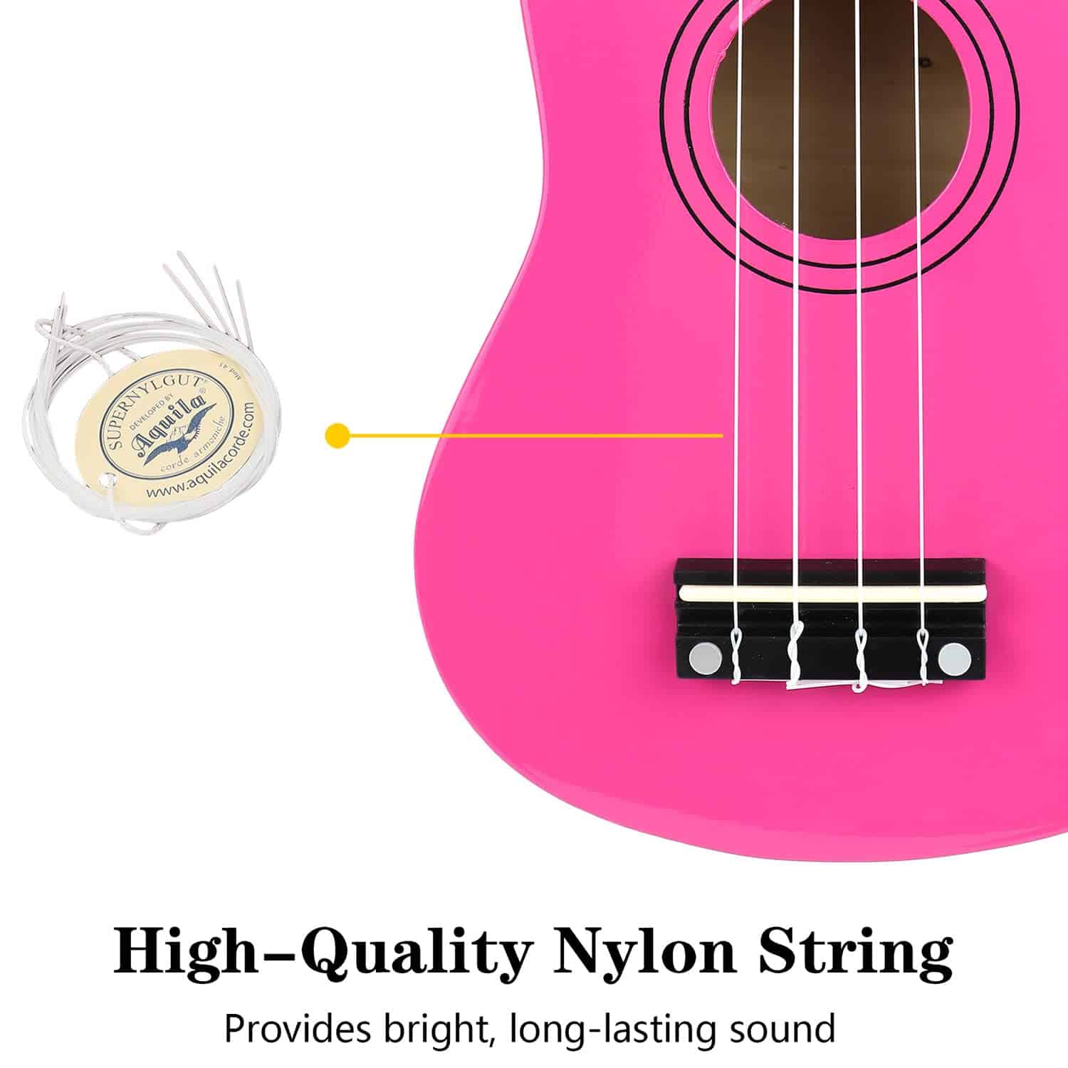 Ukulele Soprano Amdini 21 pulgadas de Madera de Tilo - Imagen 5