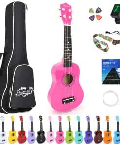 Ukulele Soprano Amdini 21 pulgadas de Madera de Tilo