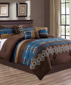 Juego de sábanas de 7 piezas con diseño occidental sureño