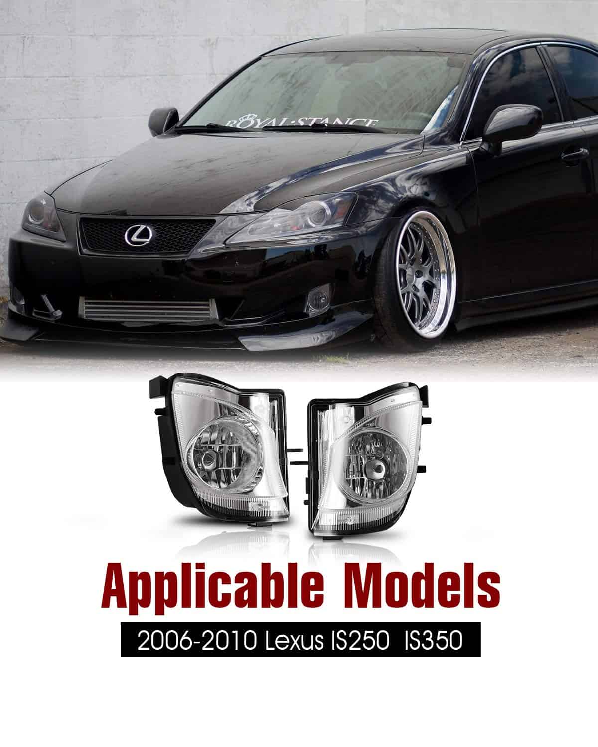 Luces de Niebla AUTOWIKI para 2006-2010 Lexus IS250, IS350 - Imagen 3