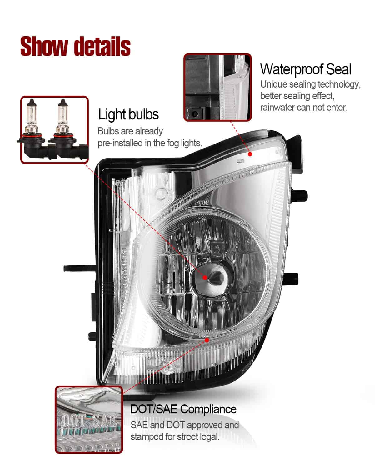 Luces de Niebla AUTOWIKI para 2006-2010 Lexus IS250, IS350 - Imagen 4