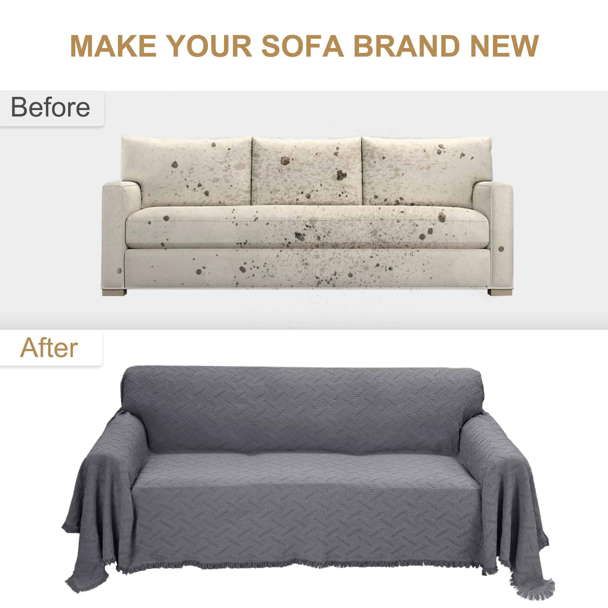 Cubre Sofá Geométrico de Rose Home Fashion, Manta Lavable - Imagen 6