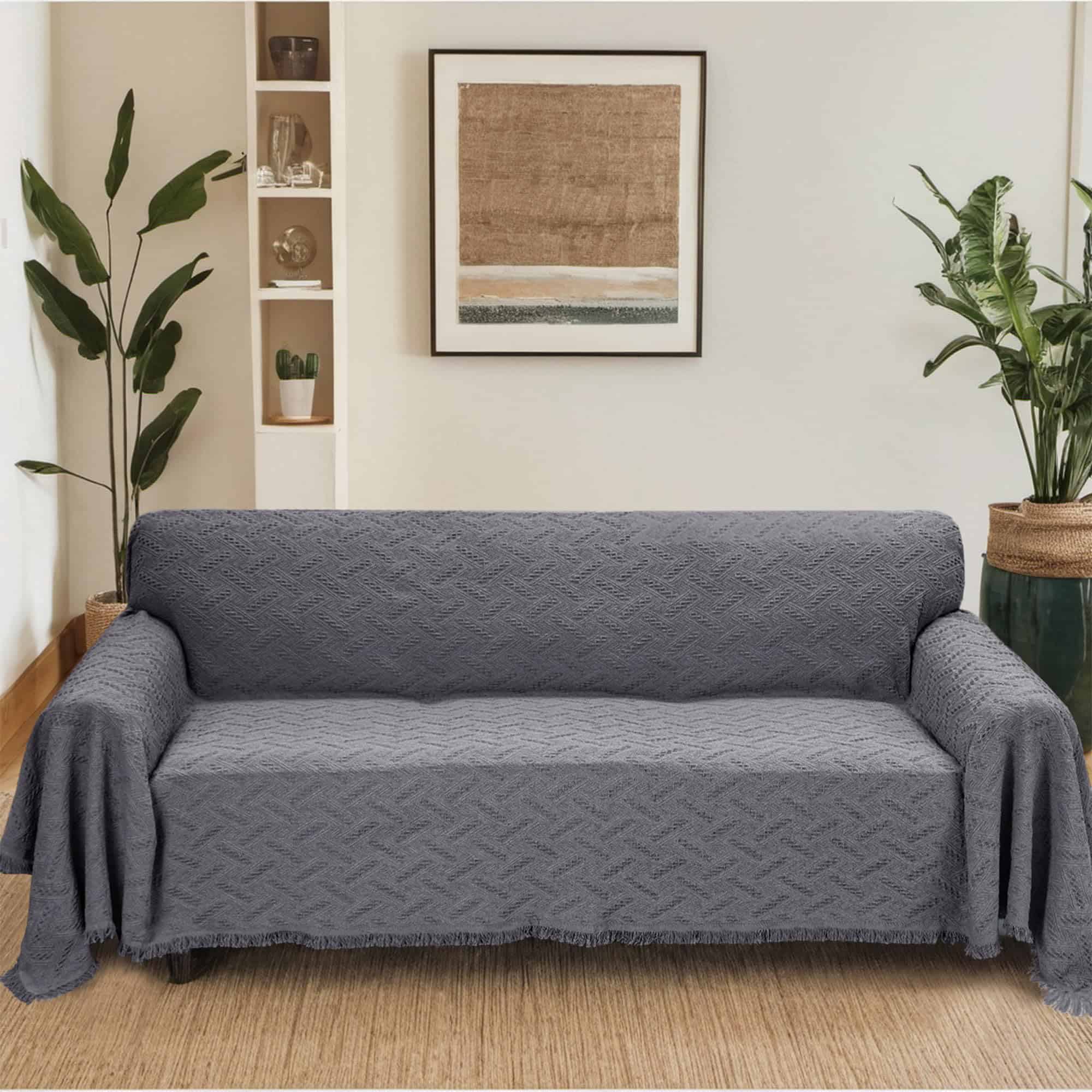 Cubre Sofá Geométrico de Rose Home Fashion, Manta Lavable - Imagen 8