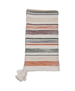 Manta tejida de algodón de 50 x 60 pulgadas con borlas