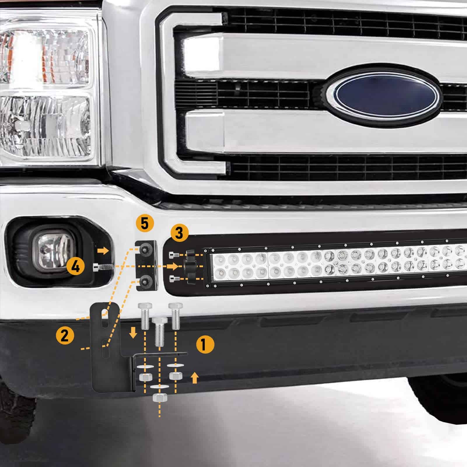 Dasen 42" 240W Barra de Luz de Trabajo LED Curva con - Imagen 3