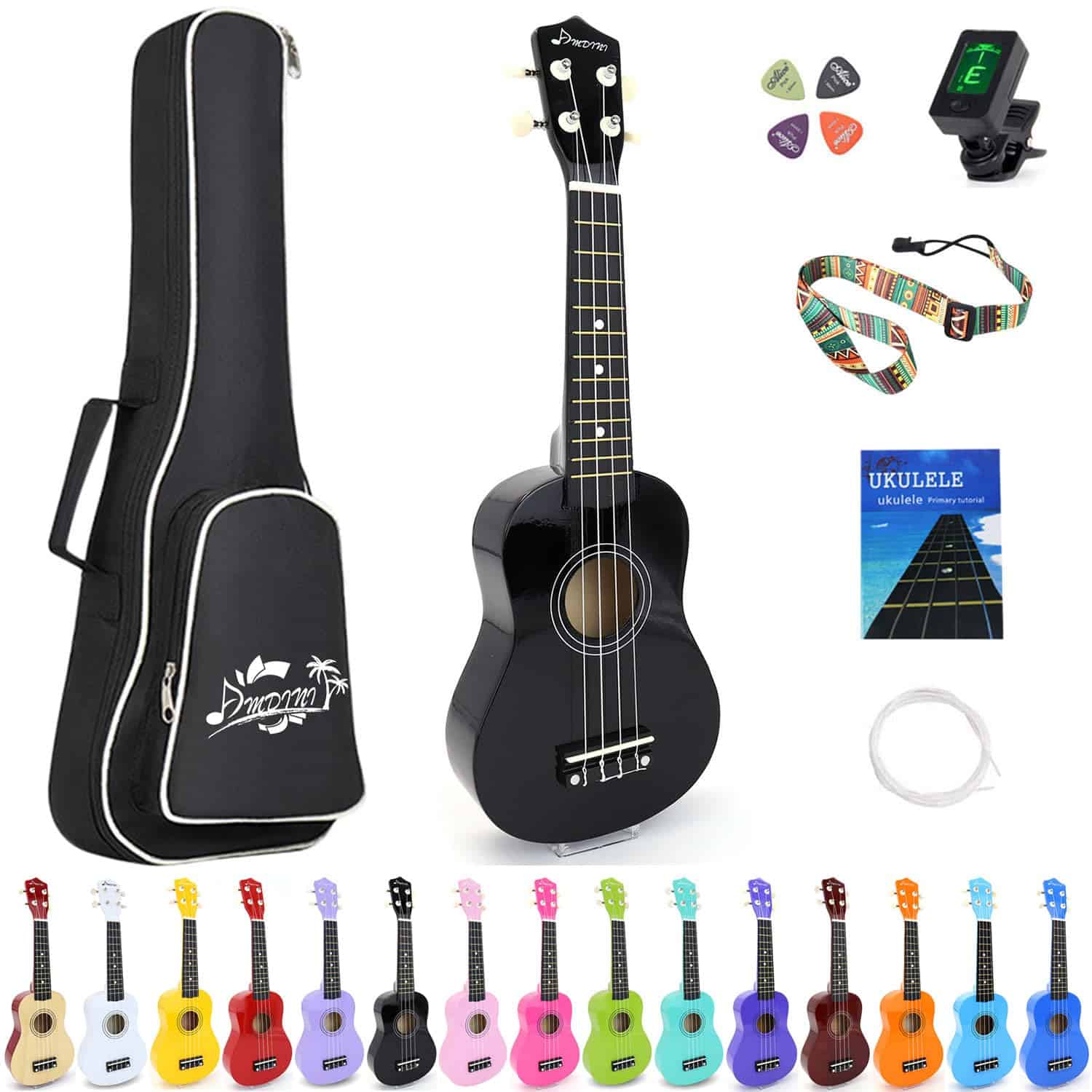 Ukulele Soprano Amdini de 21 pulgadas de -al Básico